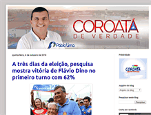 Tablet Screenshot of coroatadeverdade.com